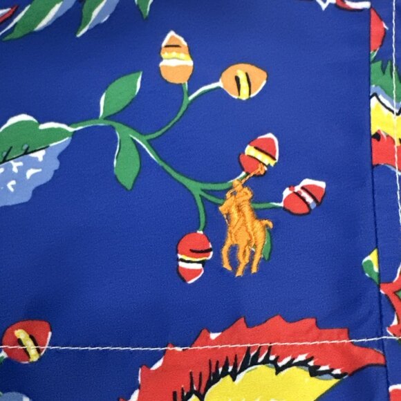 Polo Ralph Lauren Men’s 3XLT Swim Trunks Lined Shorts Pockets Drawstring Floral - Picture 5 of 11